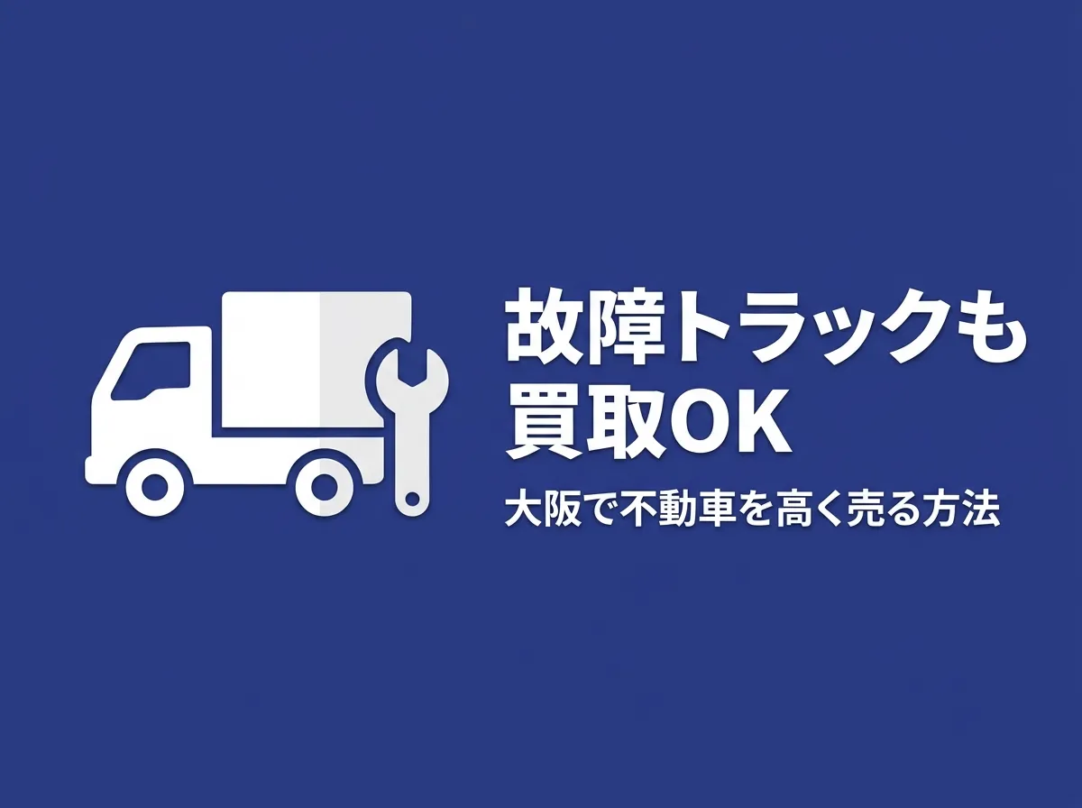 故障したトラックも買取できる？大阪で不動車を売る方法と査定のポイント