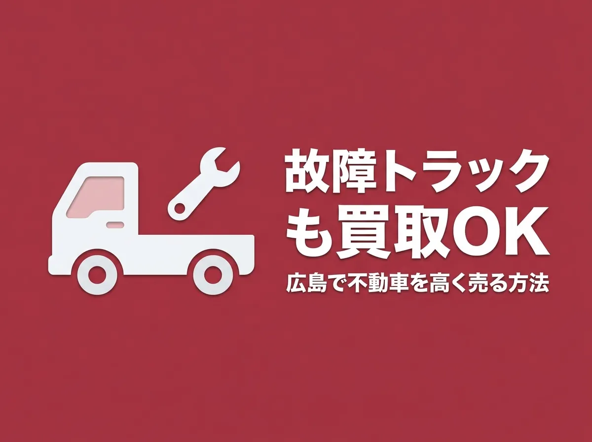 故障したトラックも買取できる？広島で不動車を売る方法と査定のポイント